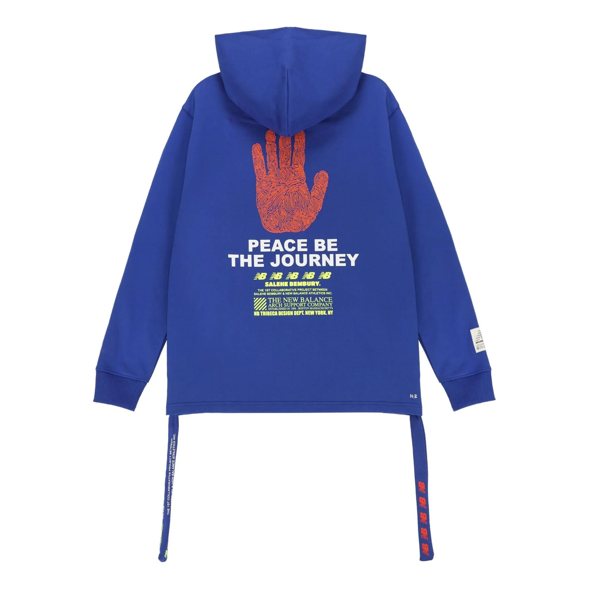 새로운 균형 x Salehe Bembury Unisex 로고 인쇄 블루 MT11565-UVB - 1