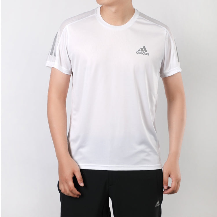 Men's adidas Running Sports Short Sleeve White T-Shirt GC7868 - 3