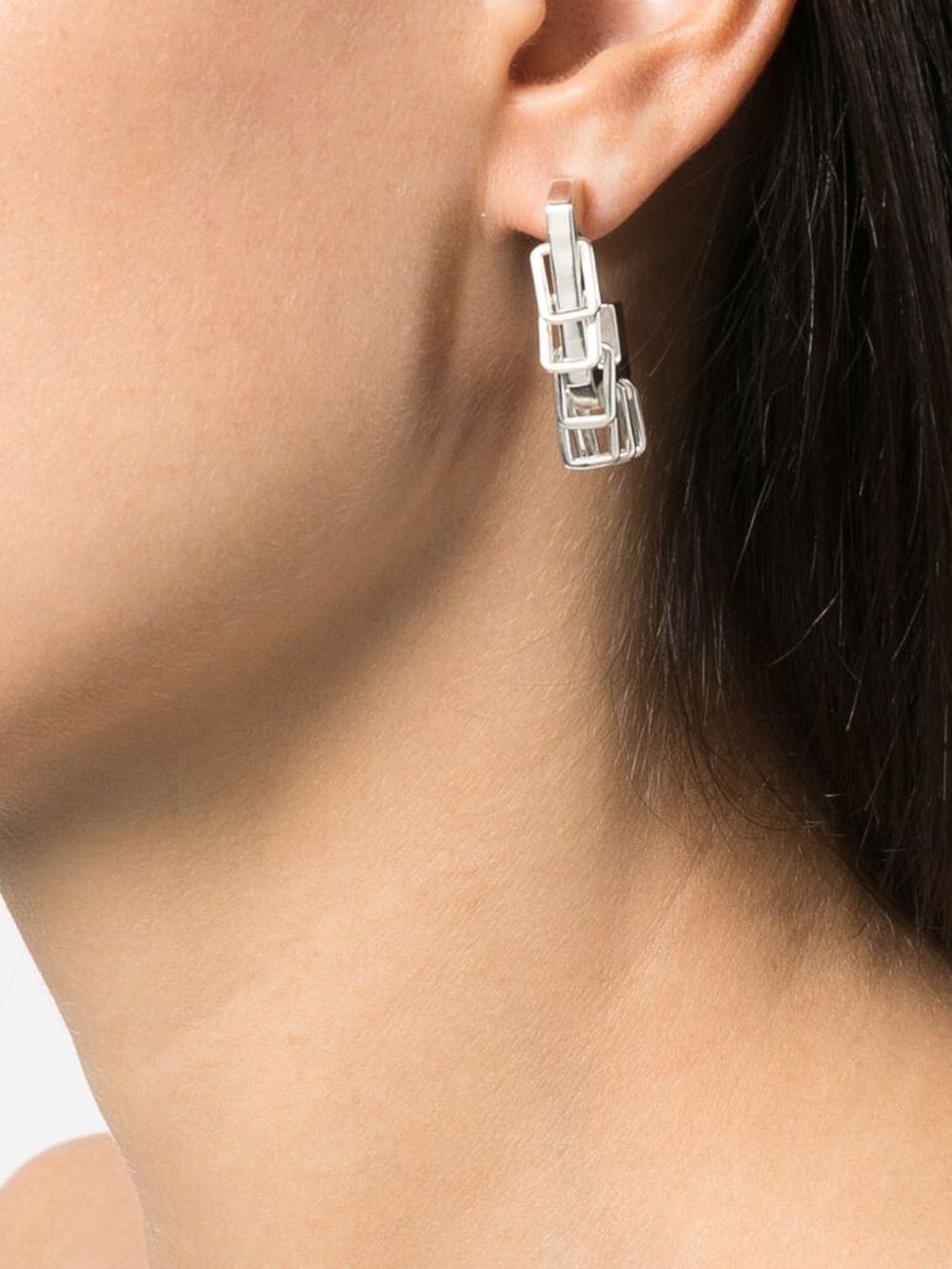 multi-hoop drop earrings - 2