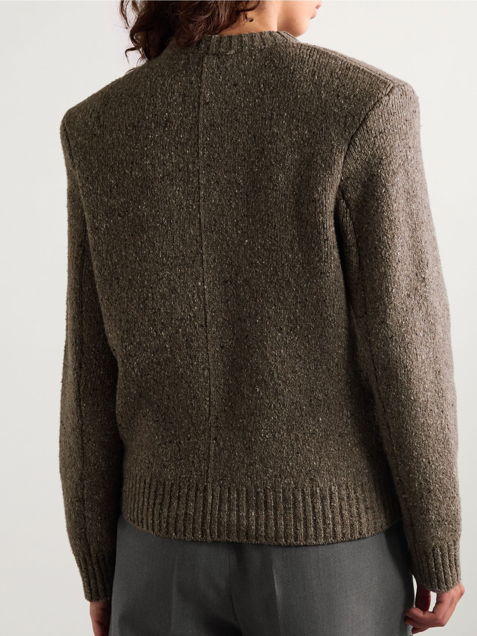 Wool-blend sweater Taupe - 4