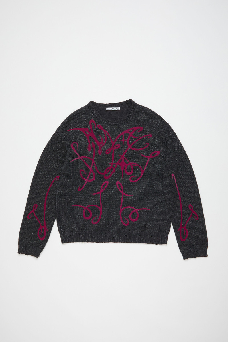 Printed jumper - Grey/multi - 1