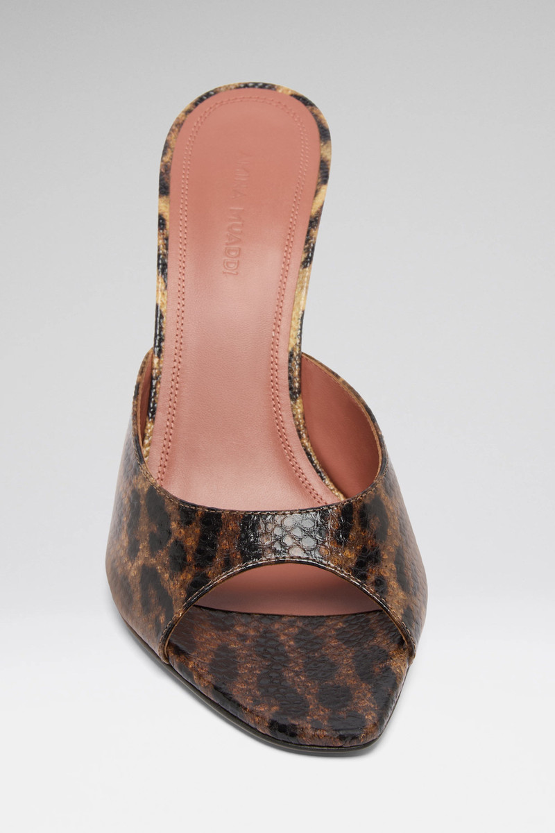 Amina Muaddi ALEXA SLIPPER 95 LEOPARD SNAKE outlook