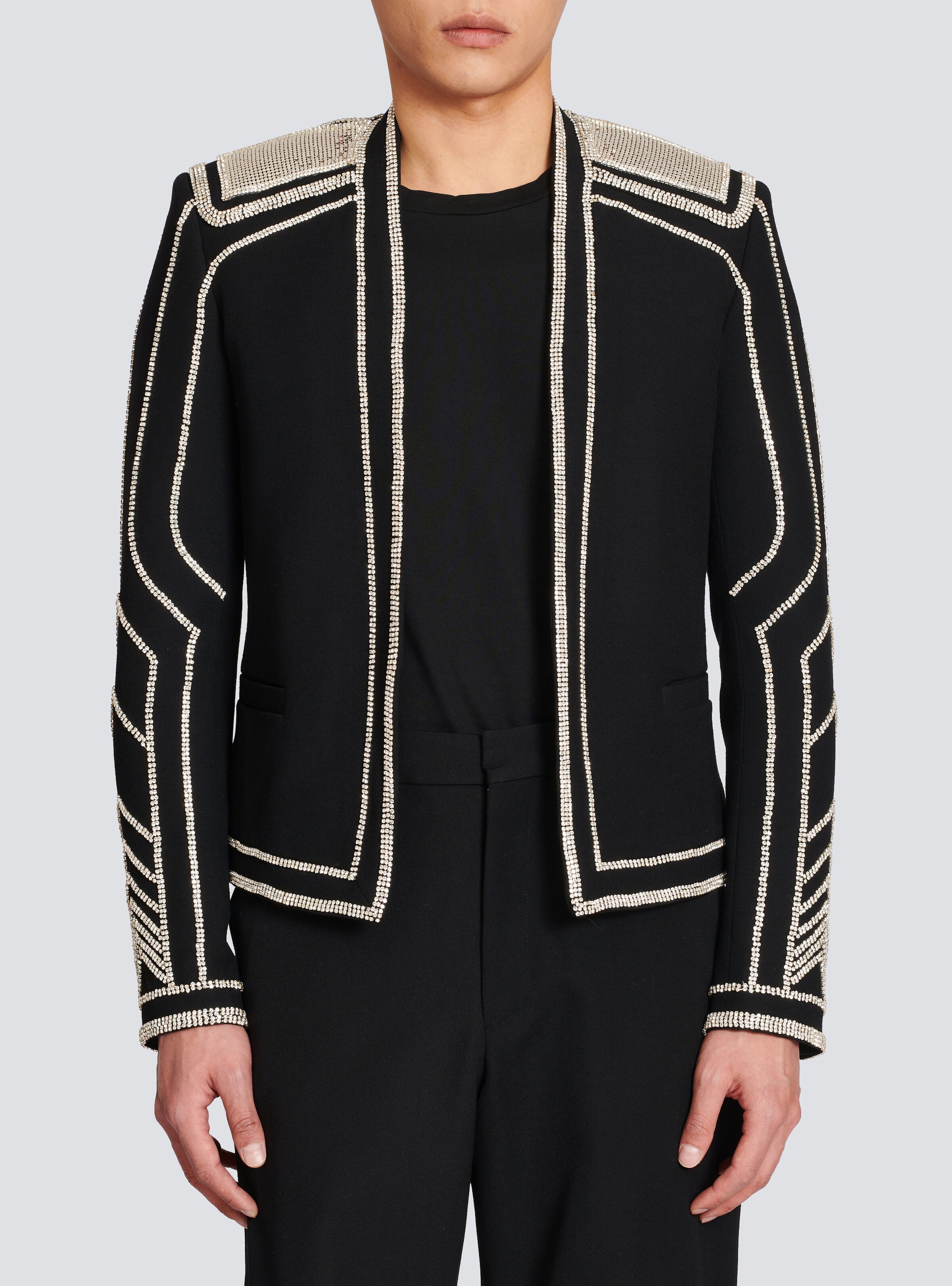 Embroidered wool jacket - 6