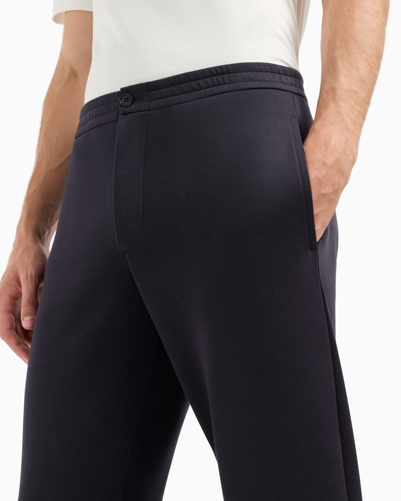 Cotton double-jersey trousers - 5
