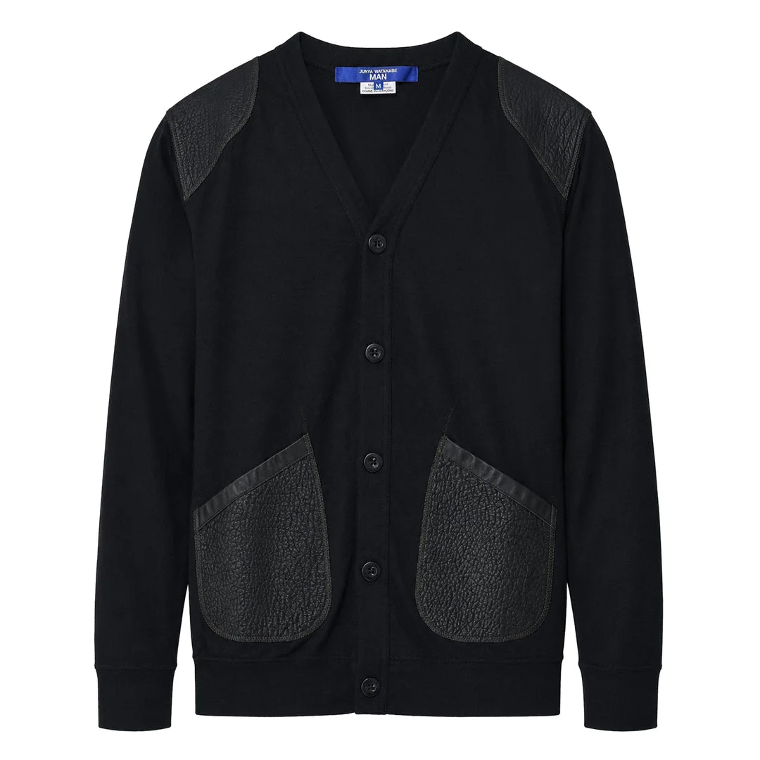 Wool Jersey Cowhide Cardigan - 1