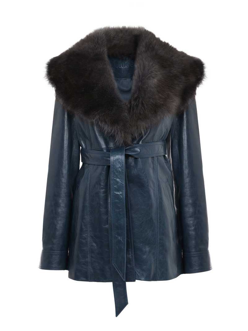 SHORT COAT IN LEATHER 1