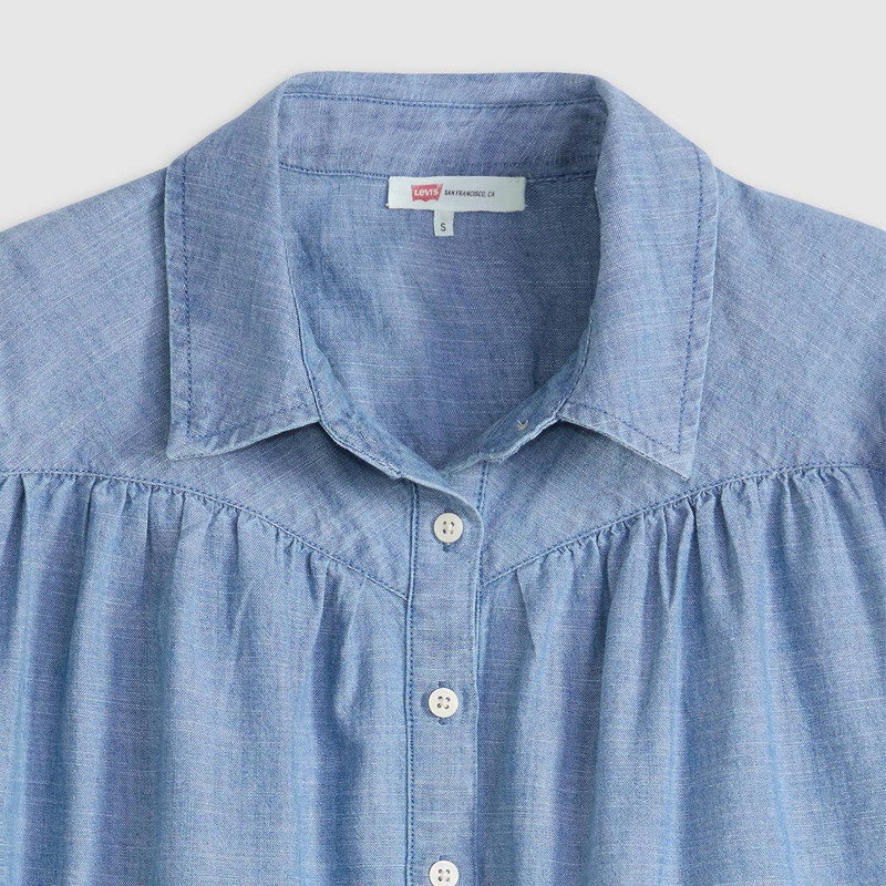 LEA SHORT-SLEEVE SLIM BLOUSE 6