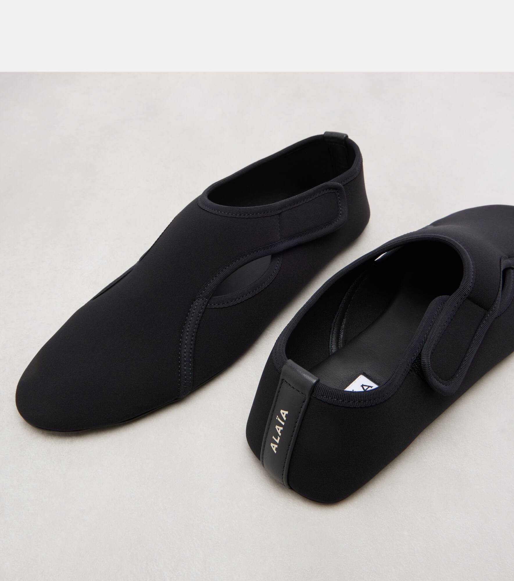 Flex leather-trimmed ballet flats - 5