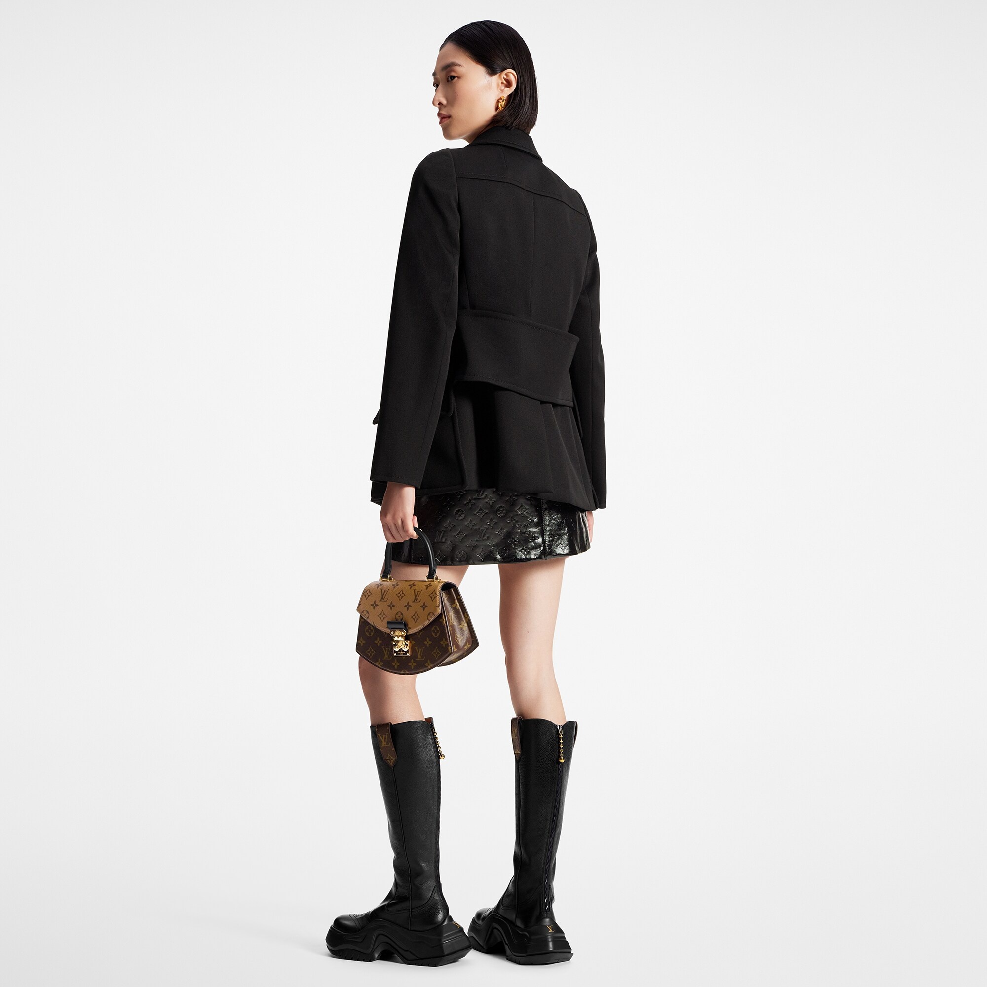 Oversized Anchor Button Jacket - 3