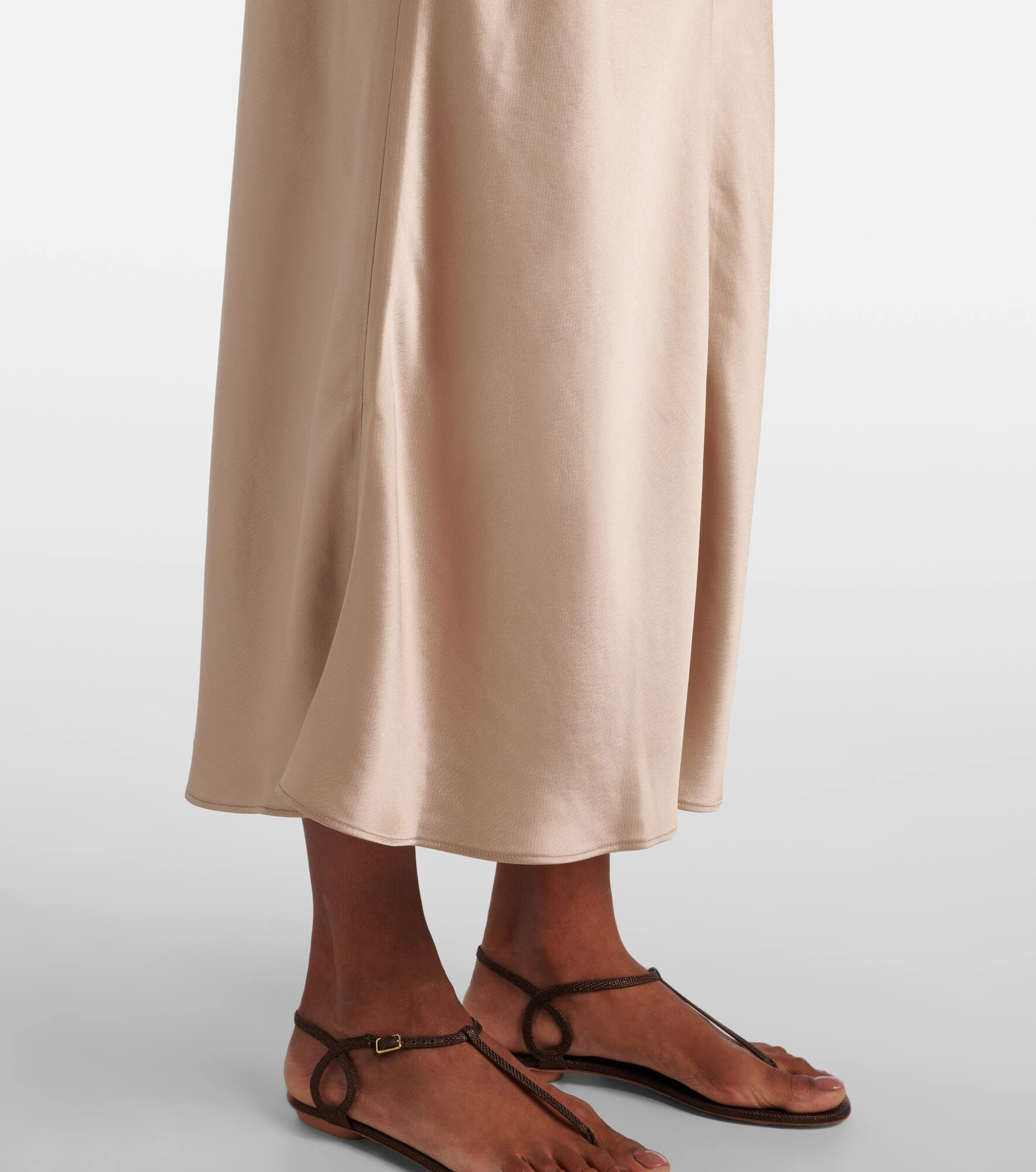 Barb satin slip dress - 5