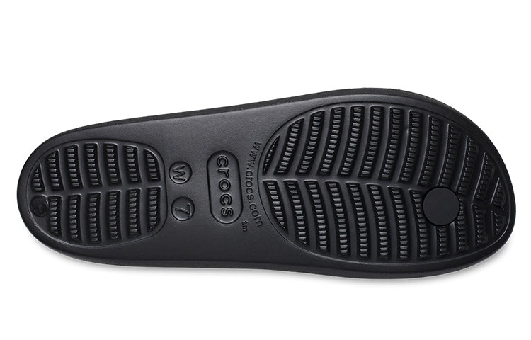 (WMNS) Crocs Classic Platform Slides 'Black' 209564-001 - 6