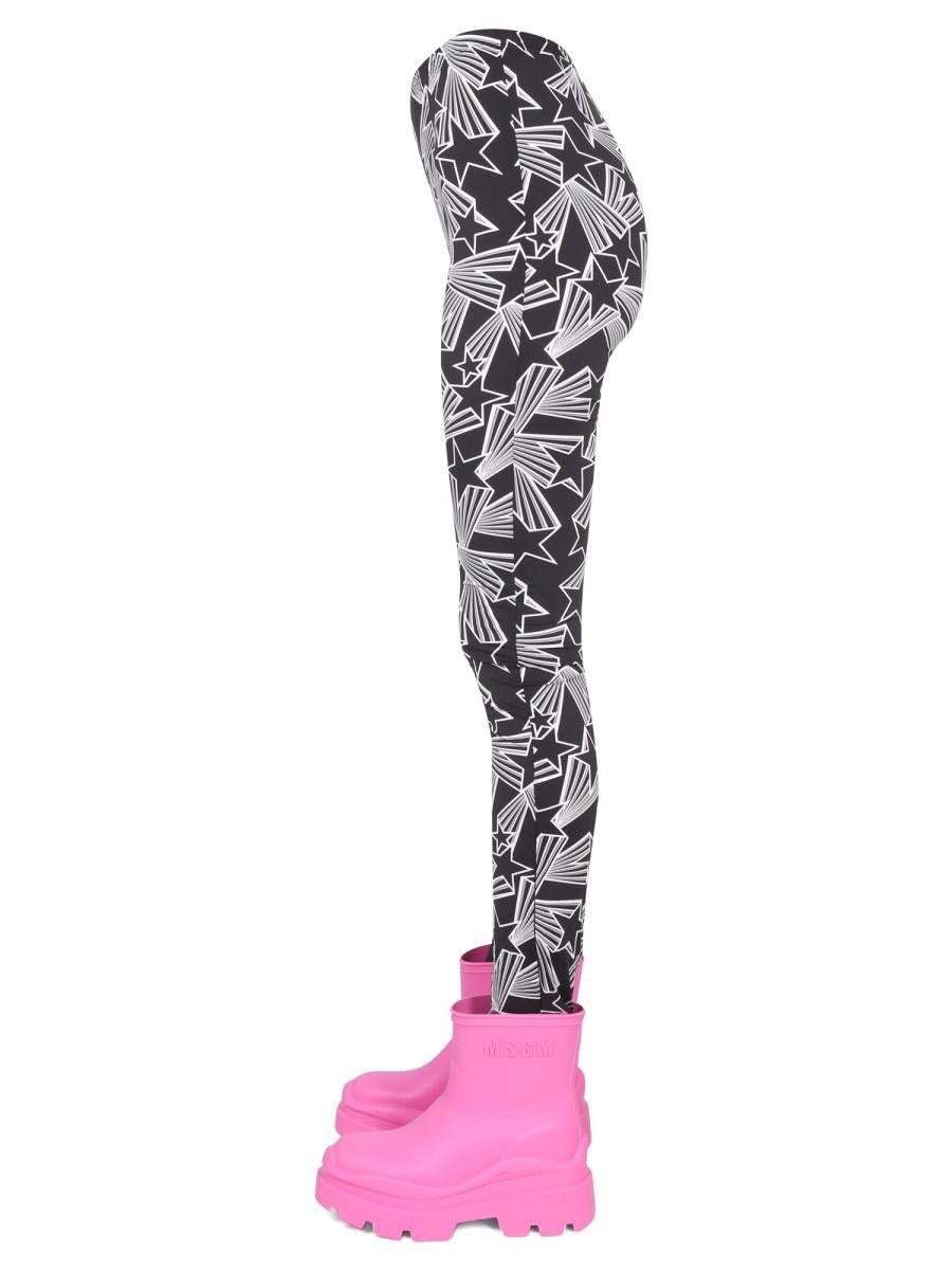 MSGM LEGGINGS WITH PRINT - 3