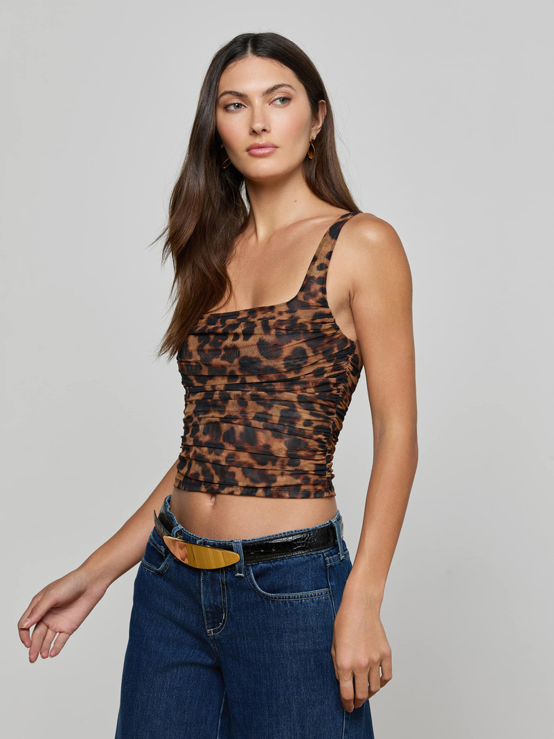 Rasha Shirred Mesh Tank 3