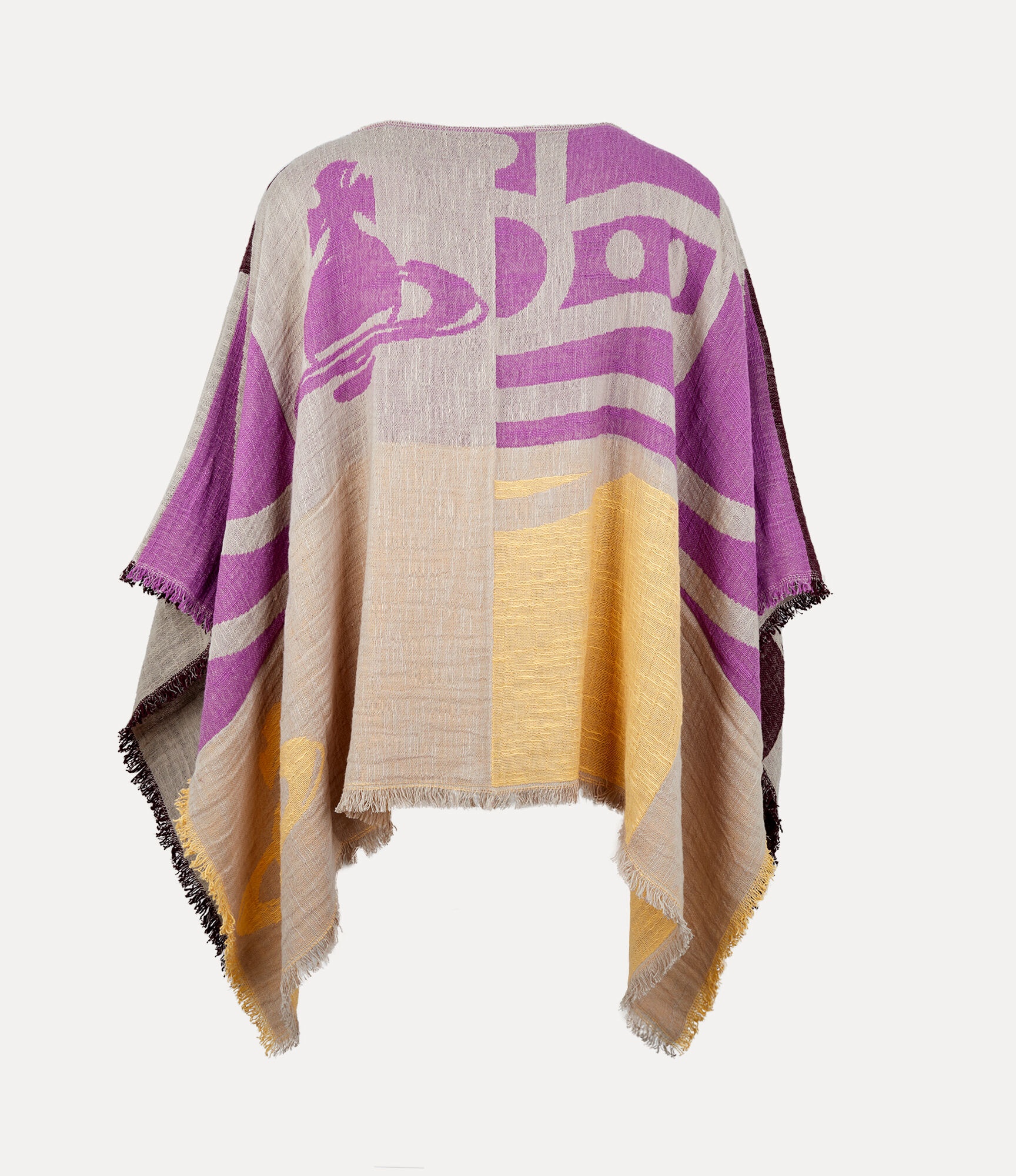 BUFFALO ORB CHECK PONCHO - 1