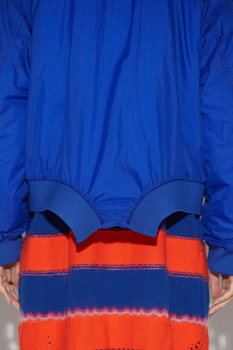 ROUND CUT OVERSIZED BOMBER - 5