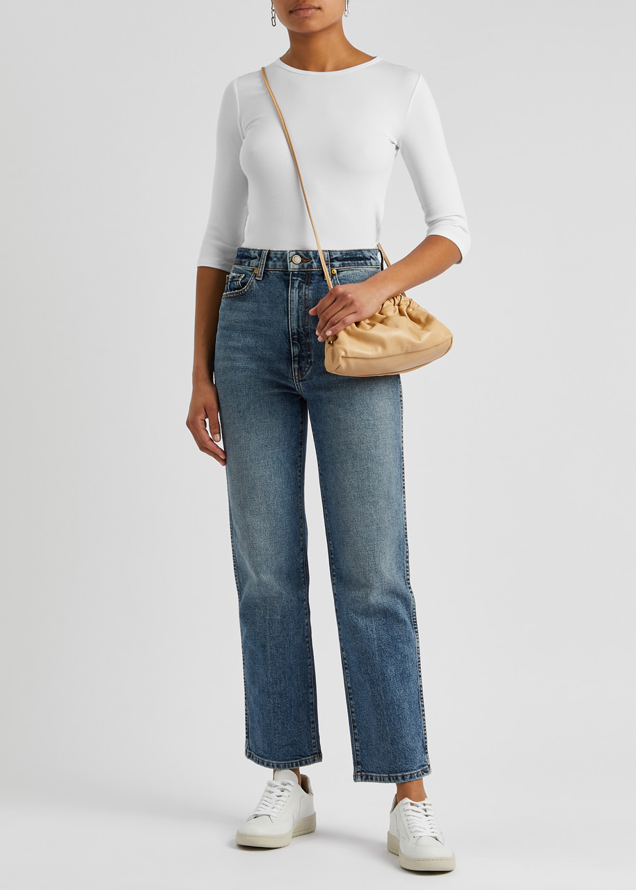 Ribbed stretch-jersey top - 4