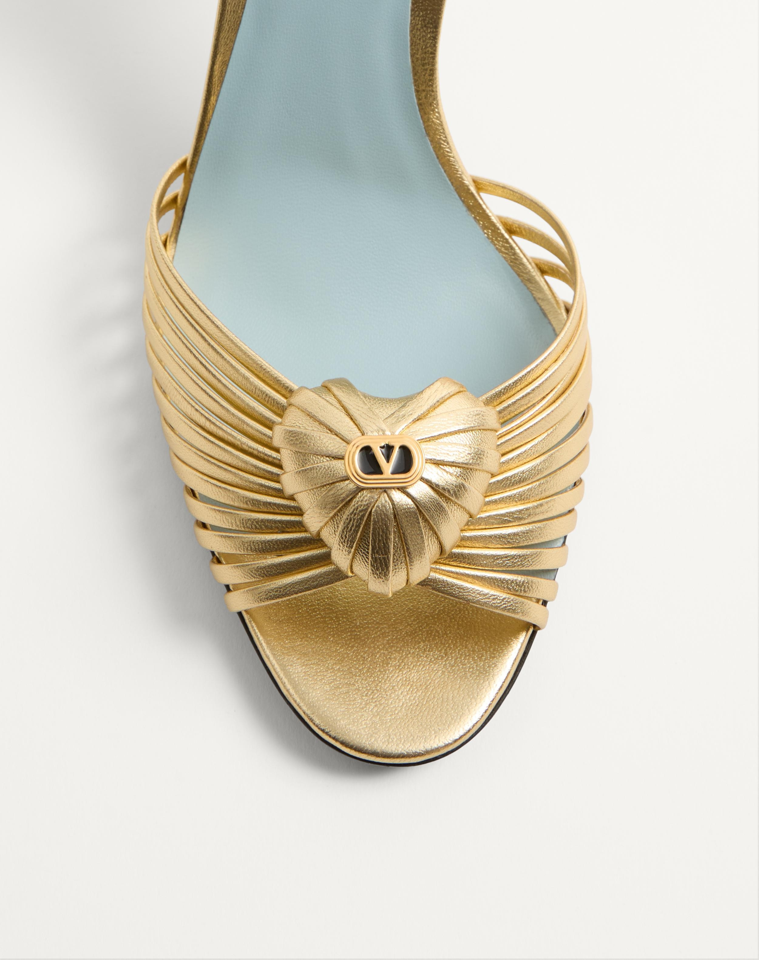 ROYAL SANDAL IN LAMINATED NAPPA 85MM - 6