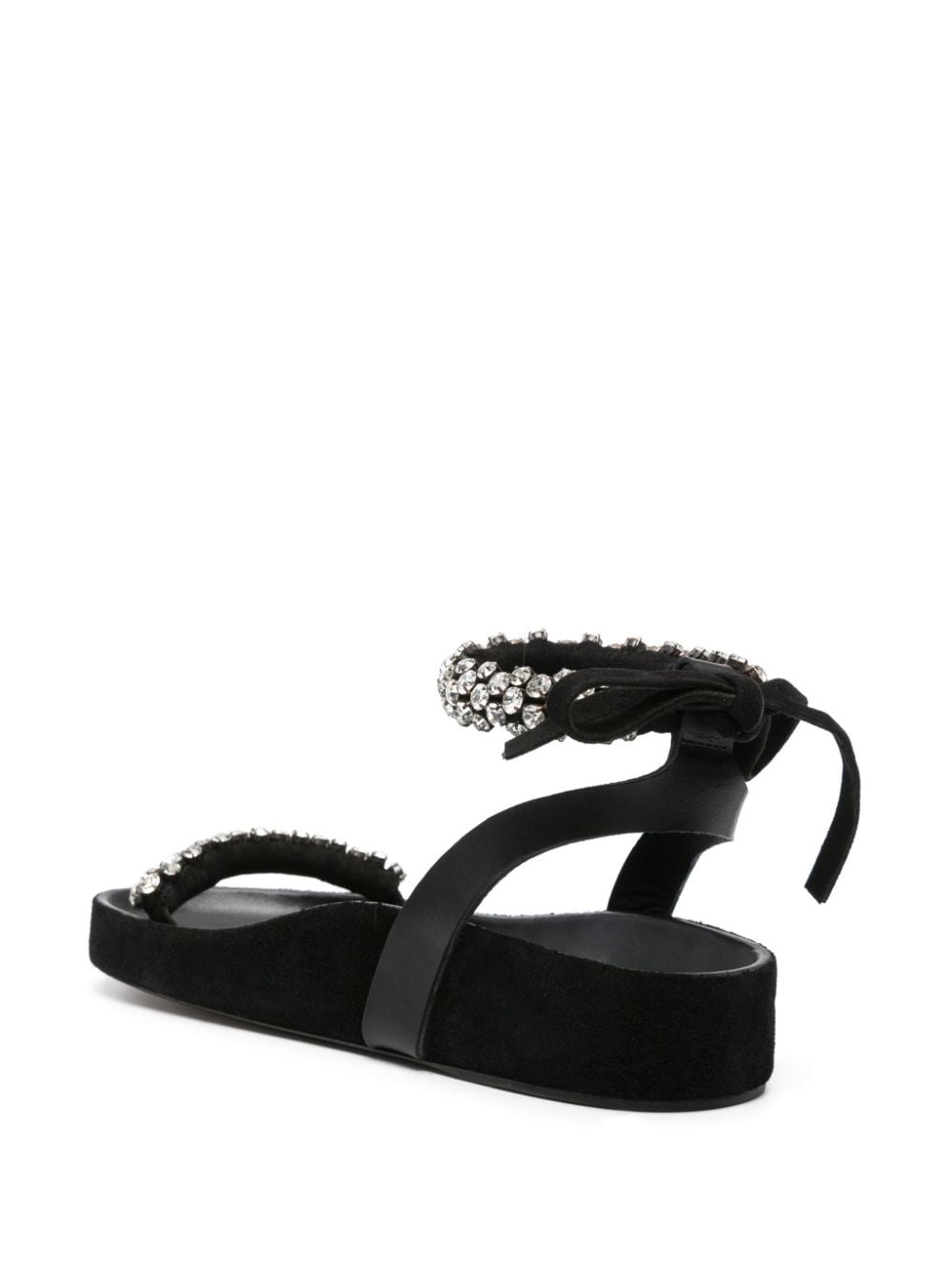 Mellan crystal-embellished suede sandals - 3