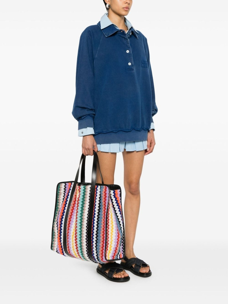 Missoni zigzag cotton tote bag outlook