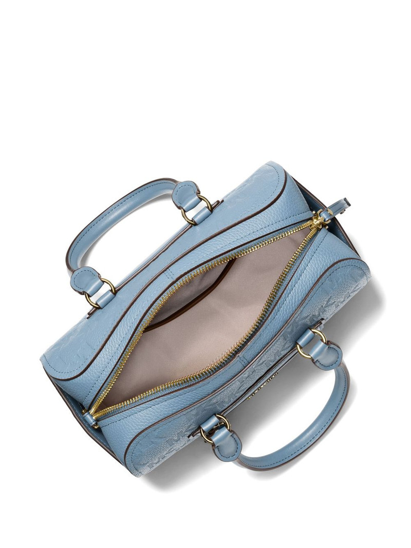 logo-debossed pebbled tote bag 3