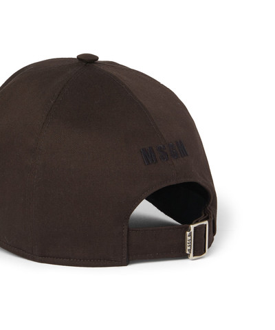 MSGM Baseball cap with embroidered  "duro" outlook