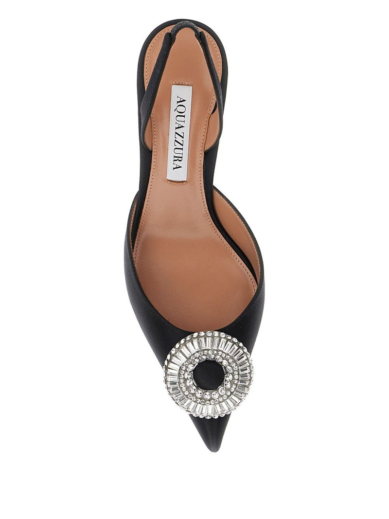 Crystal Hoop slingback pumps 4