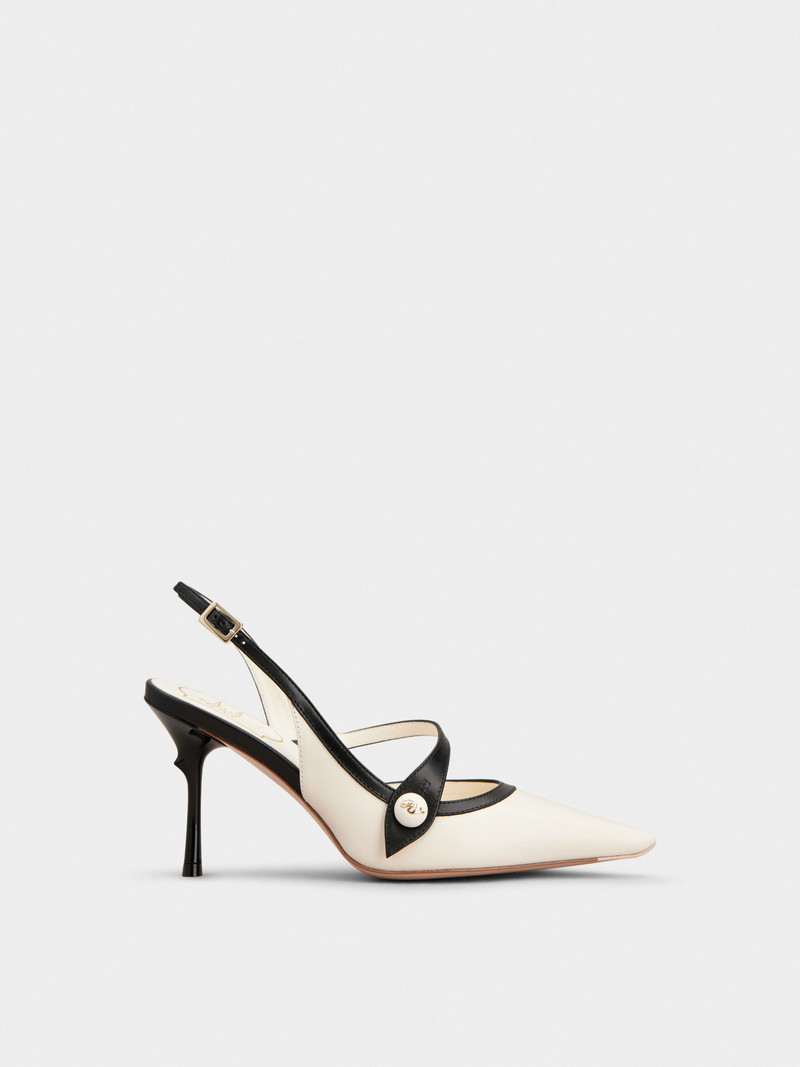 Rose Vivier Slingback Pumps in leather 1