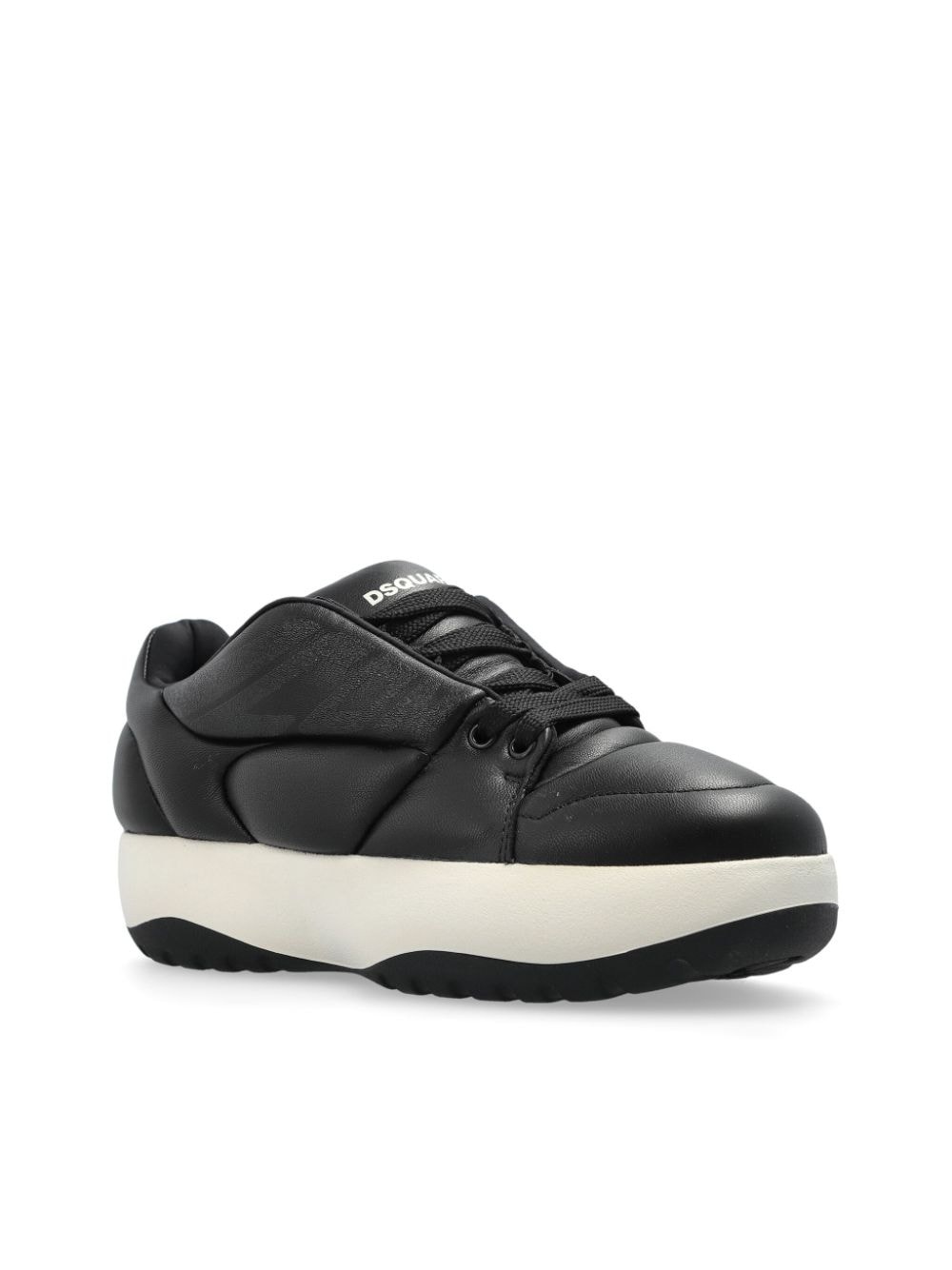 quilted leather sneakers - 4