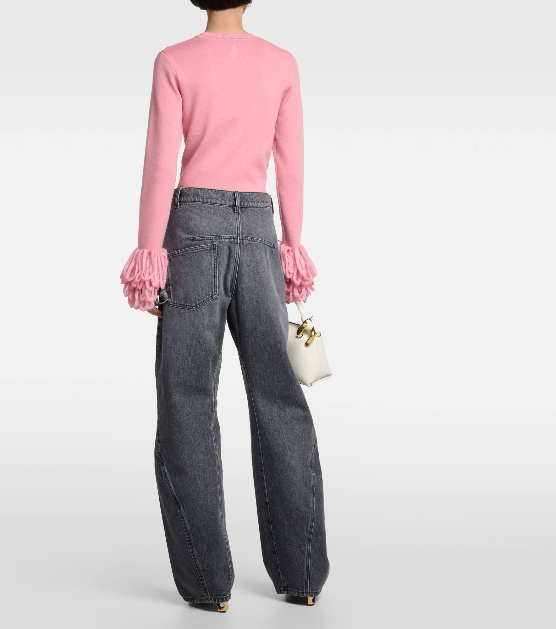 Twisted high-rise straight jeans - 3