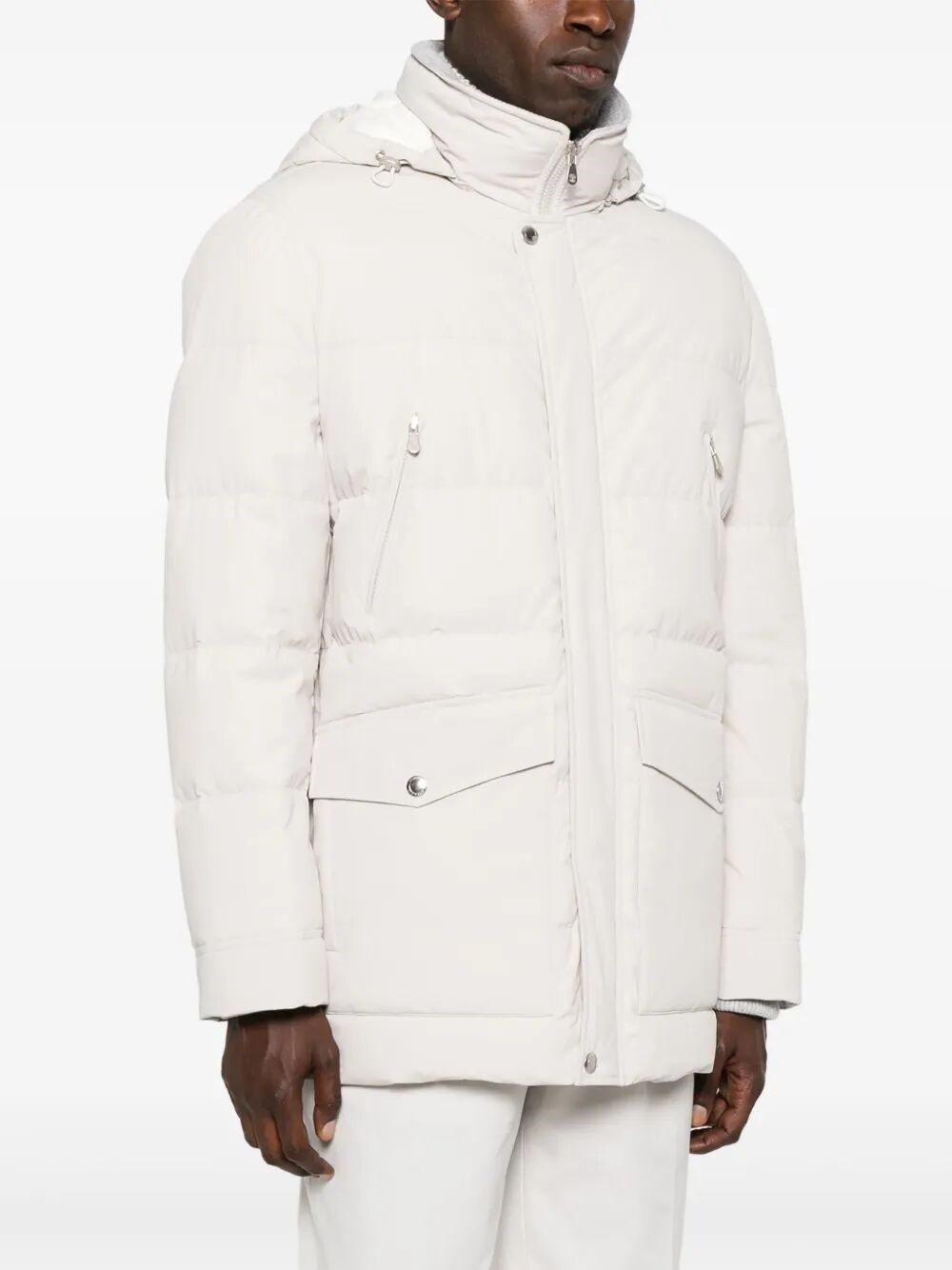 Padded Jacket With Detachable Hood - 6