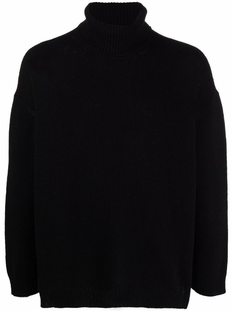 cashmere rollneck jumper - 1