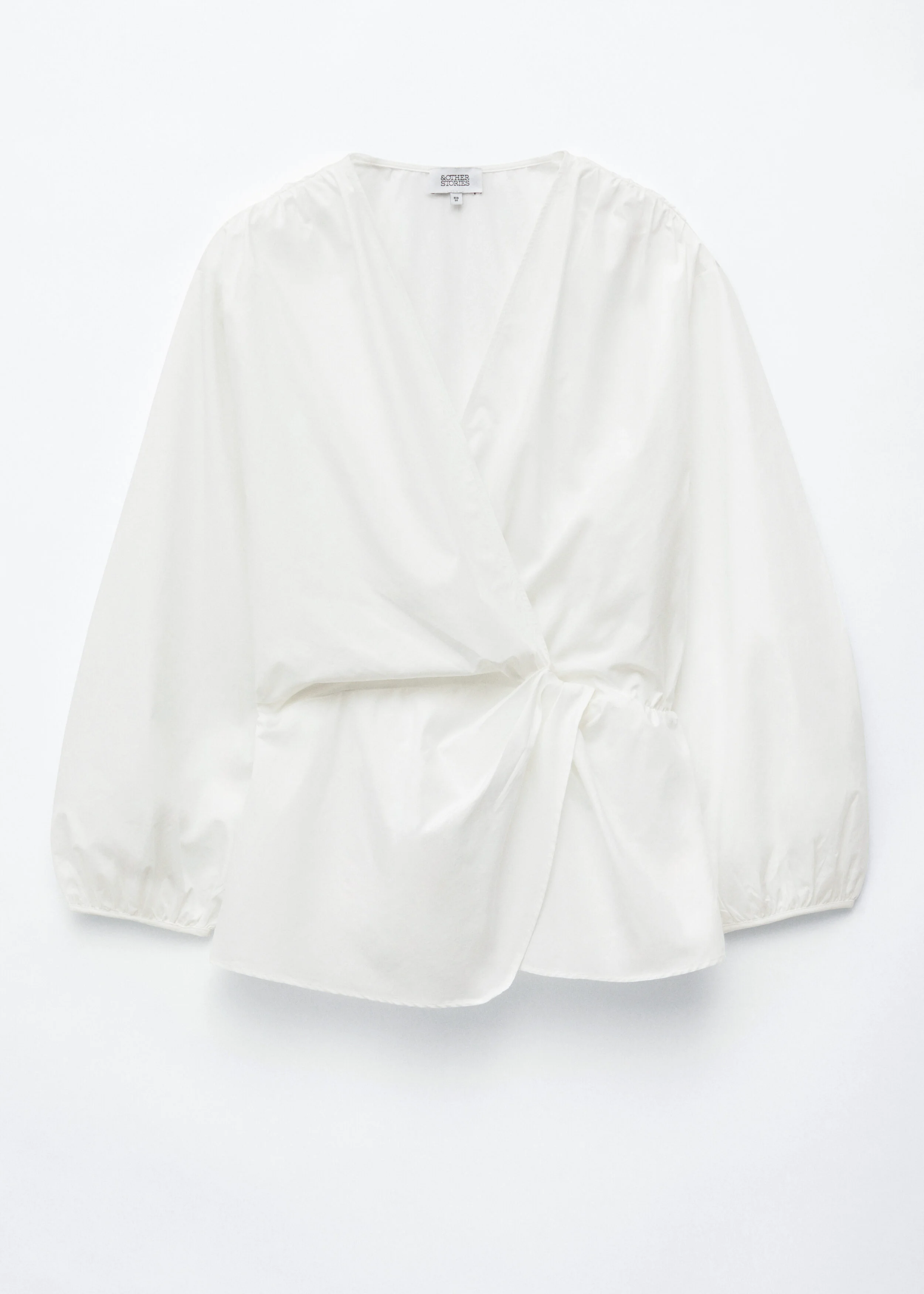 Cotton Cross-Over Blouse - 1