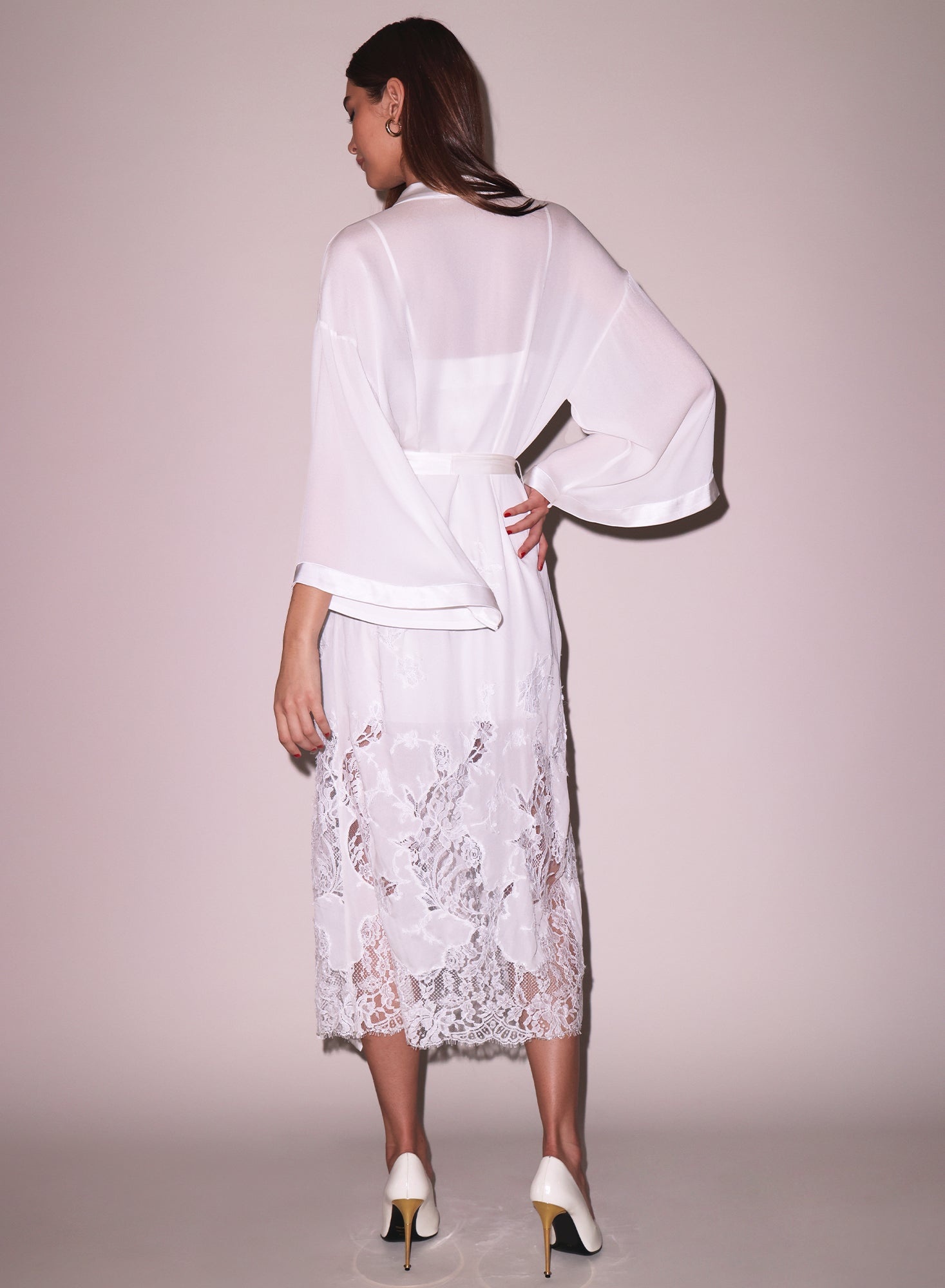 Cléo Lace Long Robe - 7