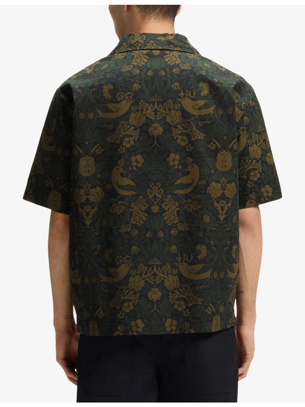 Graphic-Print Short-Sleeve Cotton Shirt - 4