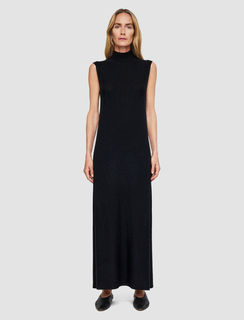 Gradient Stitch High Neck Dress 4