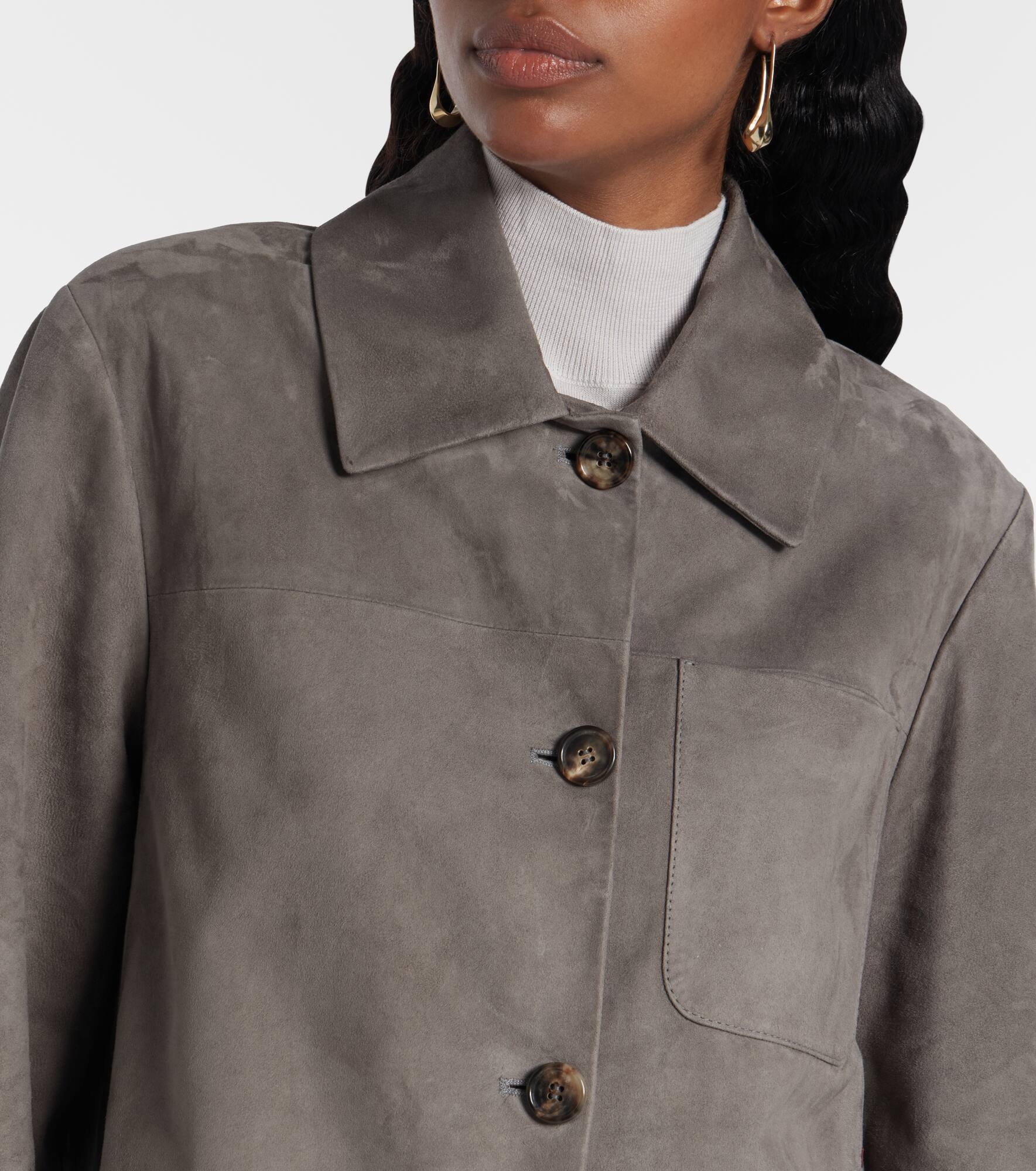 Suede overshirt - 4