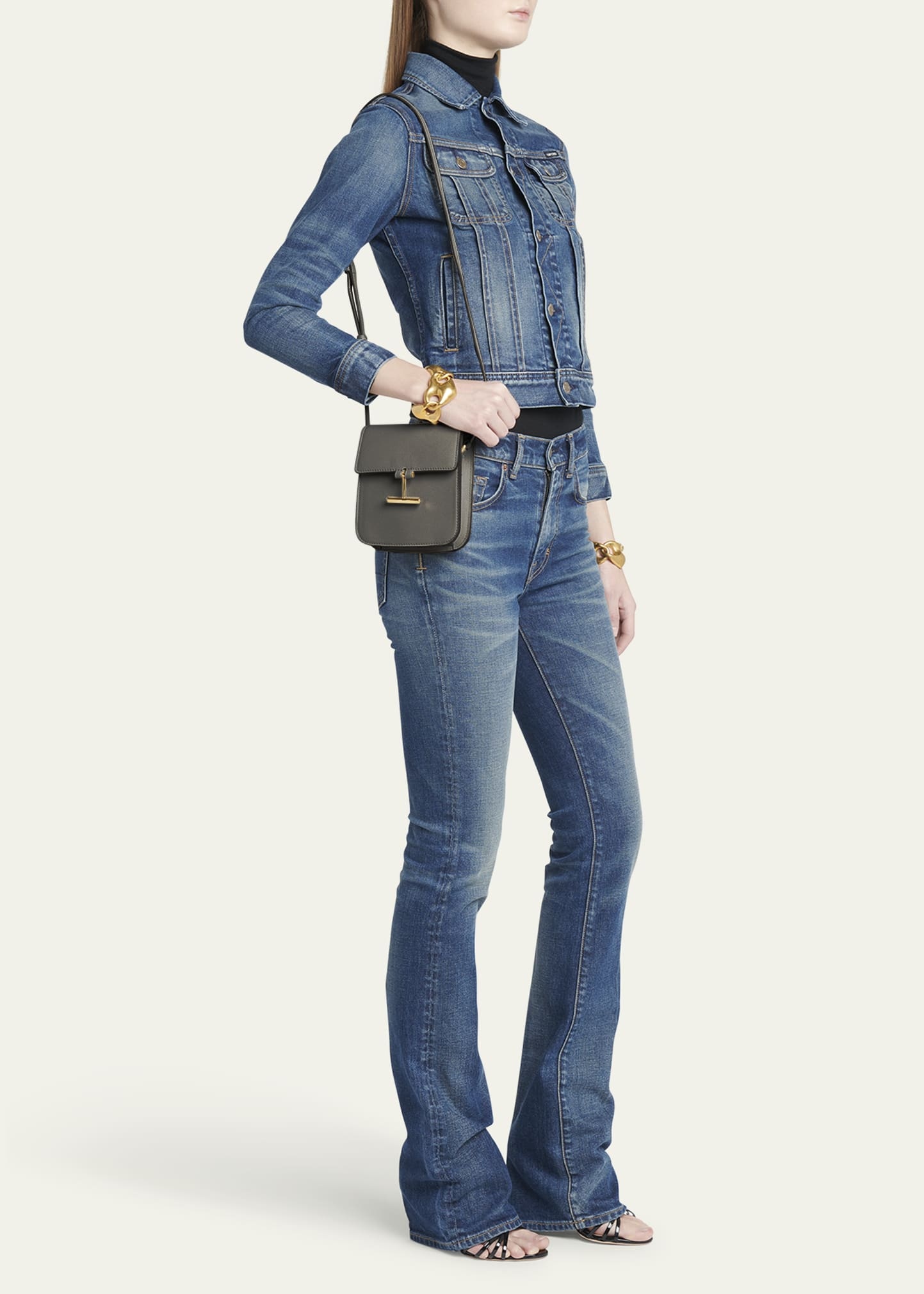 Tara Mini Crossbody Bag in Grain Leather - 5