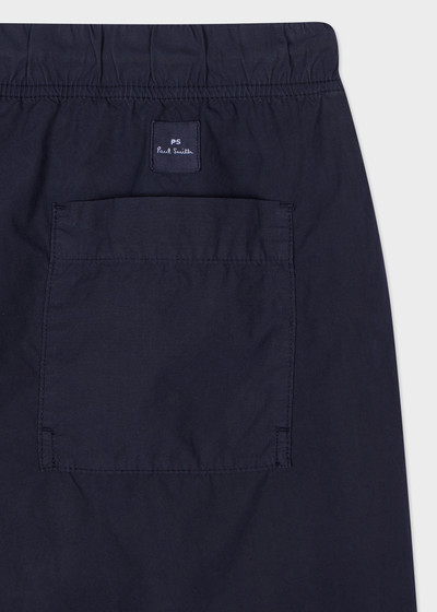 Paul Smith Navy Cotton Drawstring-Waist Shorts outlook