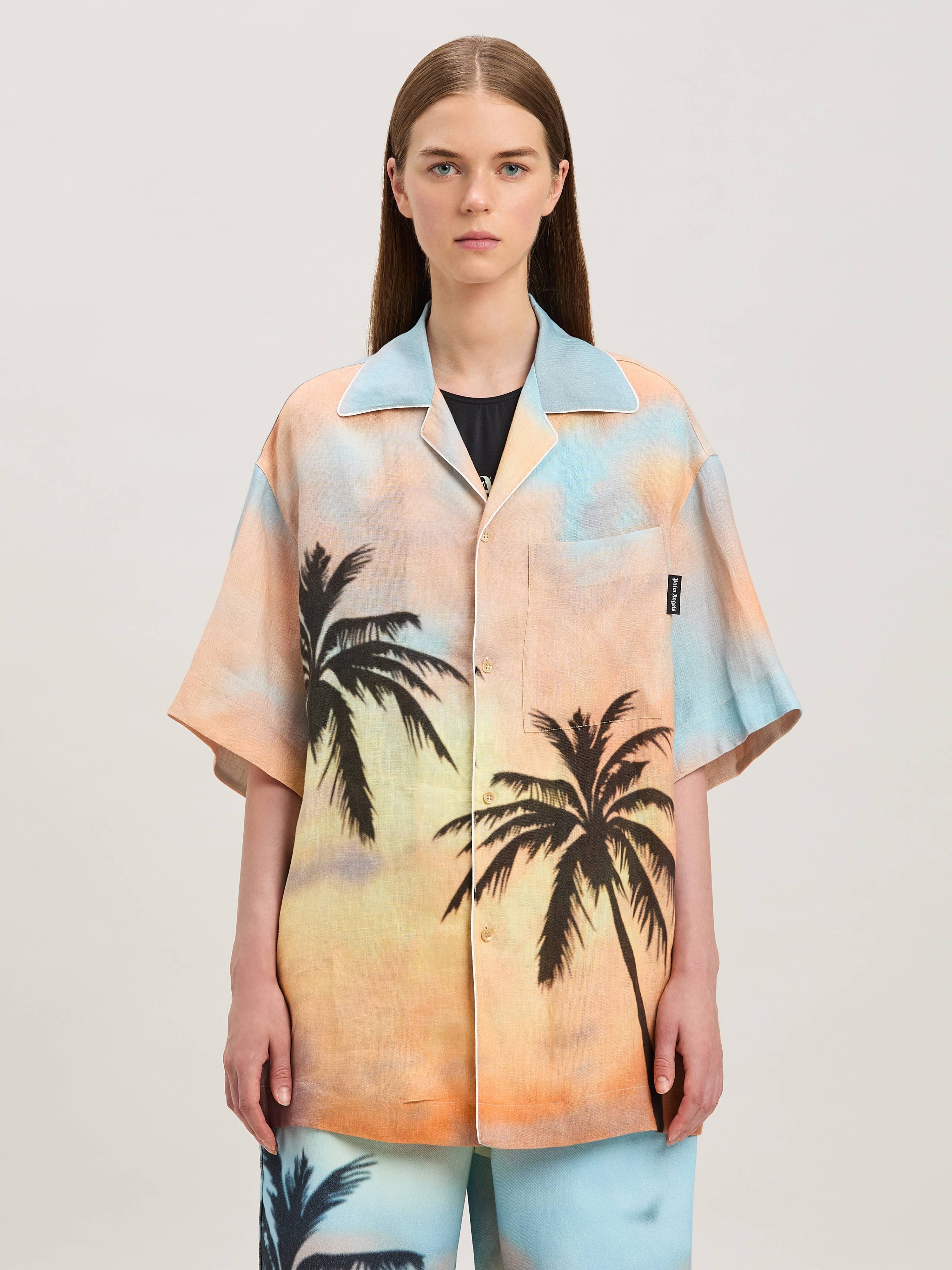 Sunrise palm bowling shirt - 3
