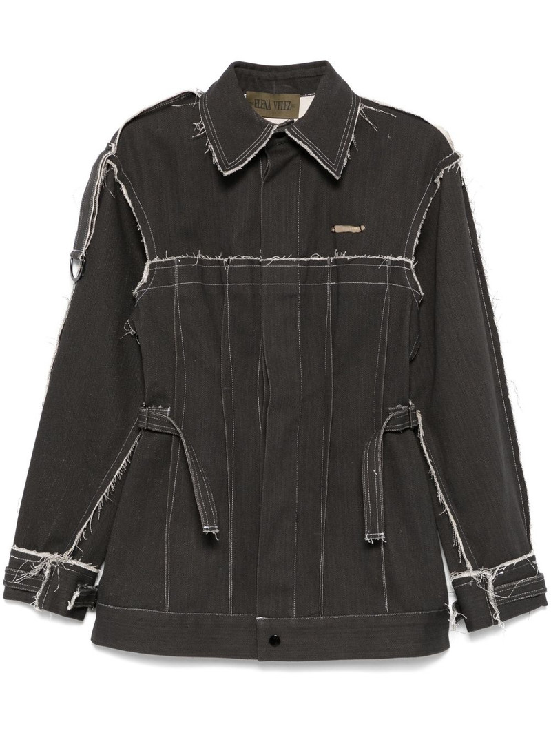 darted denim jacket 1