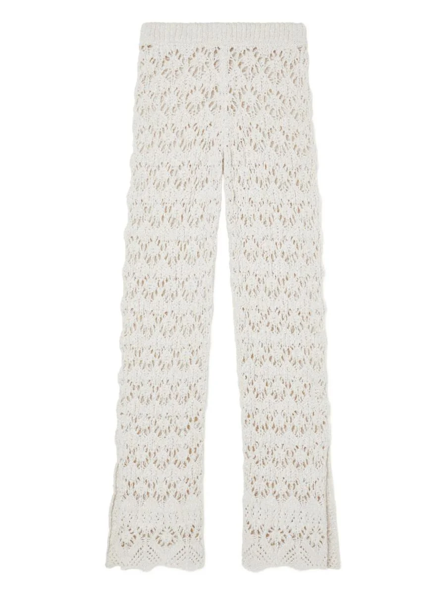 Alanui Lagoon Romance Cotton Trousers - 1