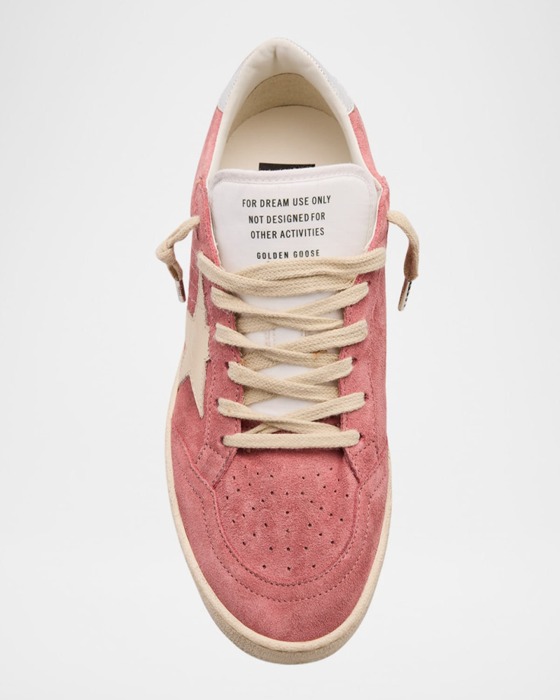 Ballstar Suede Metallic Low-Top Sneakers 5