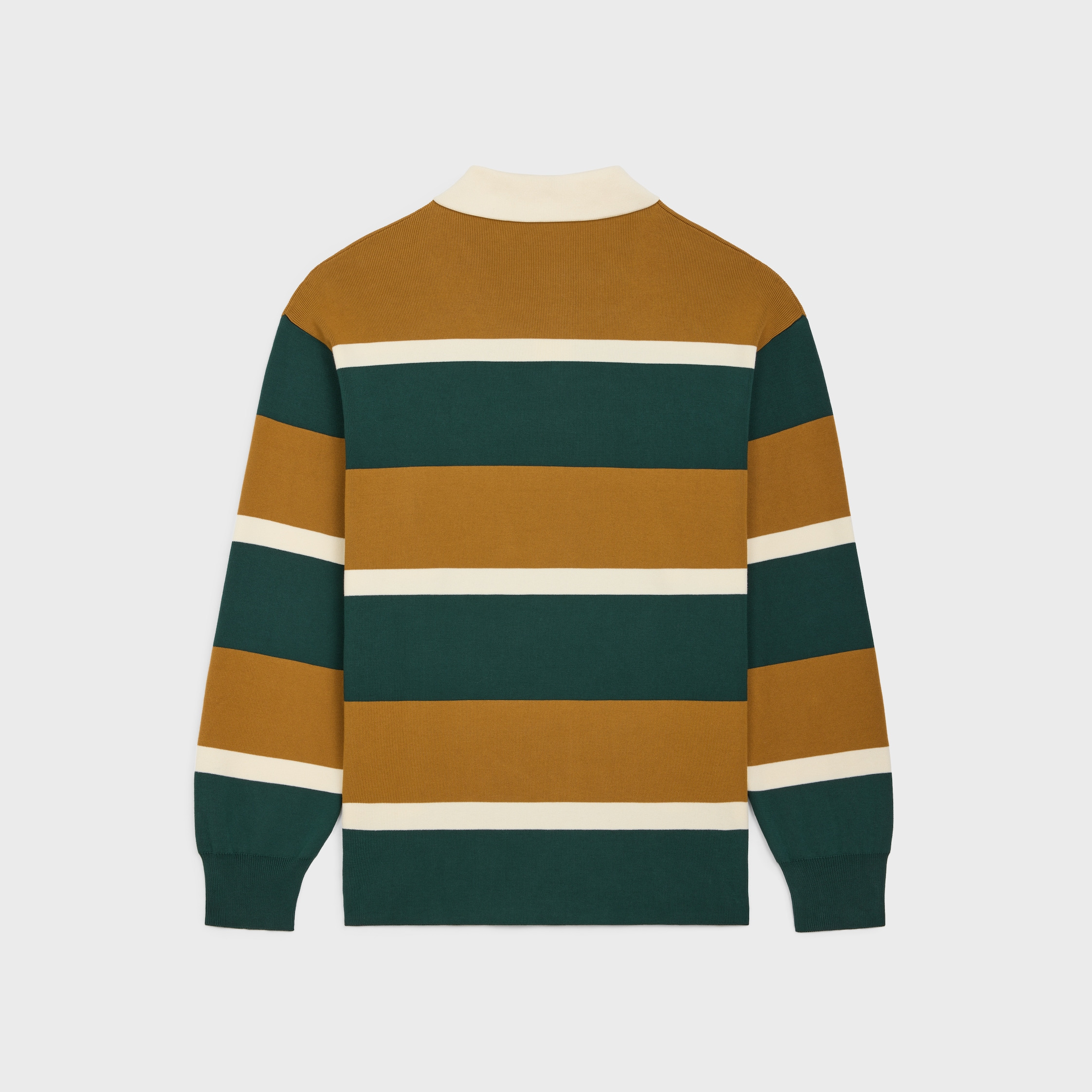 blason rugby polo shirt in striped cotton - 2