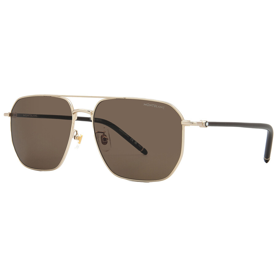 Montblanc Brown Navigator Men's Sunglasses MB0367SA 003 60 - 2
