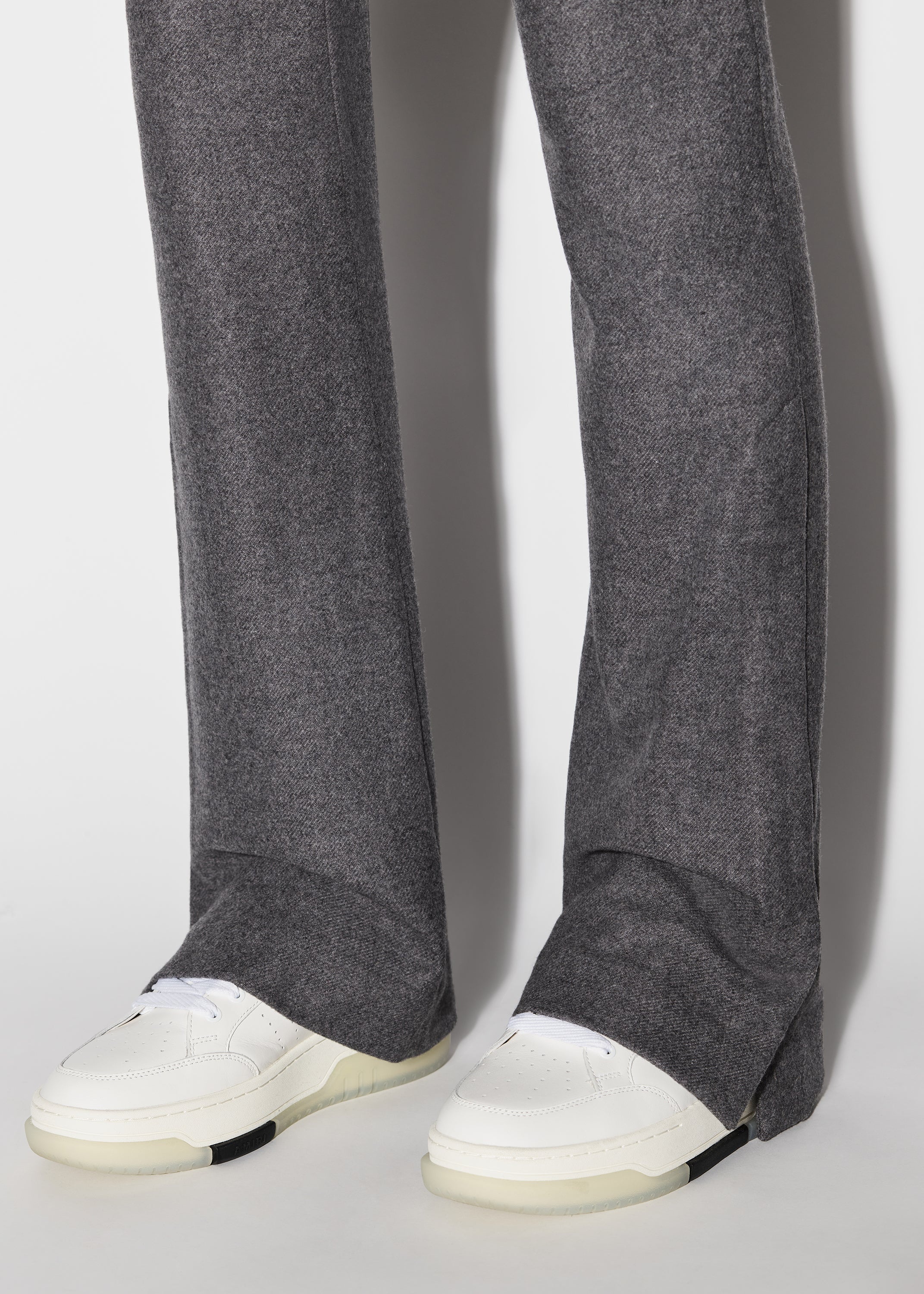 WOOL FLANNEL FLARE PANTS - 6