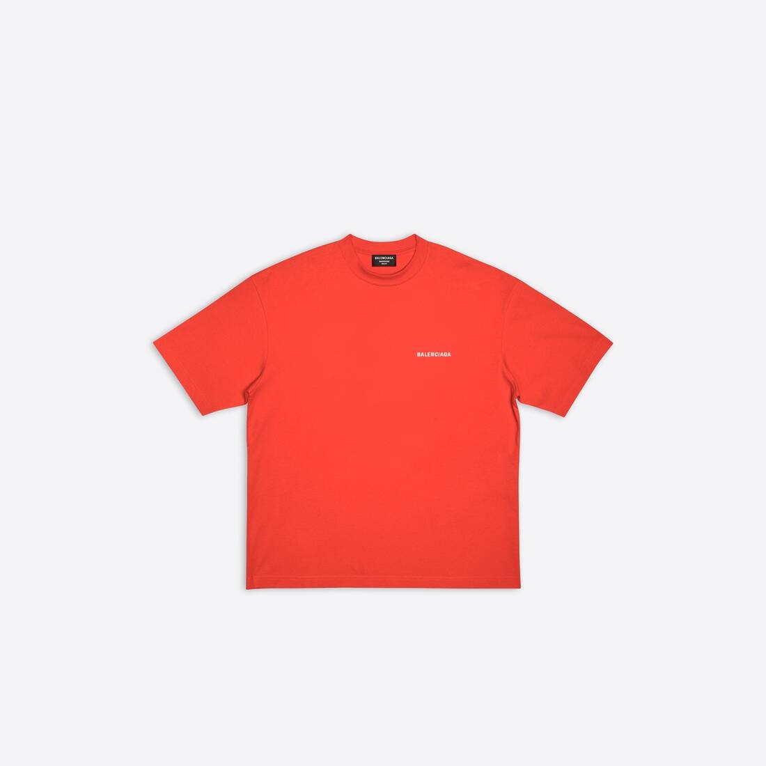 Men's Balenciaga T-shirt Regular Fit  in Red - 1