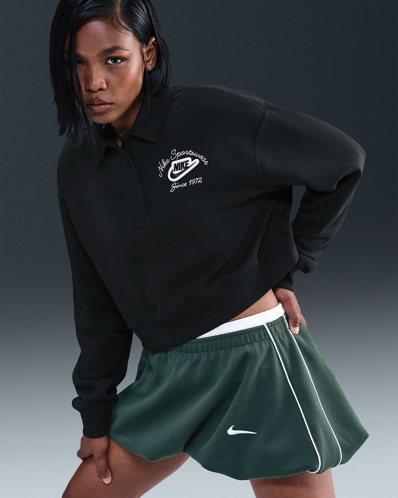 Nike Sportswear Phoenix Fleece Women's Loose Collared Pull-Over Top 1