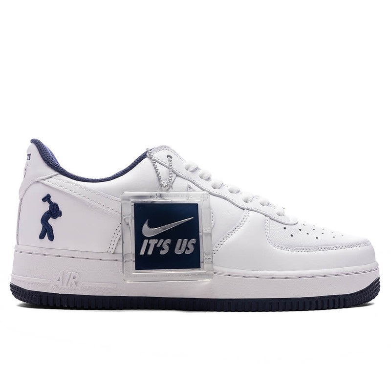 LIL YACHTY X NIKE AIR FORCE 1 LOW 'CONCRETE BOYS' - WHITE/MIDNIGHT NAVY/ DARK POWDER BLUE - 1