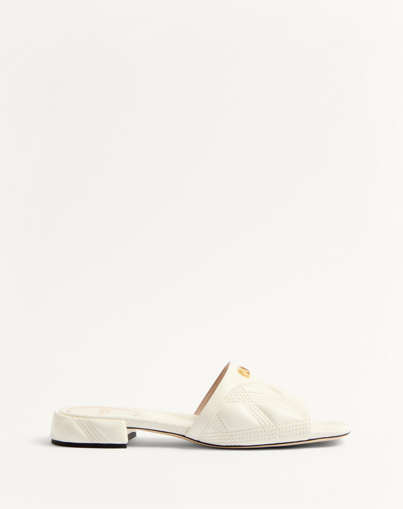 QUILTIE 67 QUILTED NAPPA LEATHER SLIDE SANDAL 20MM 1