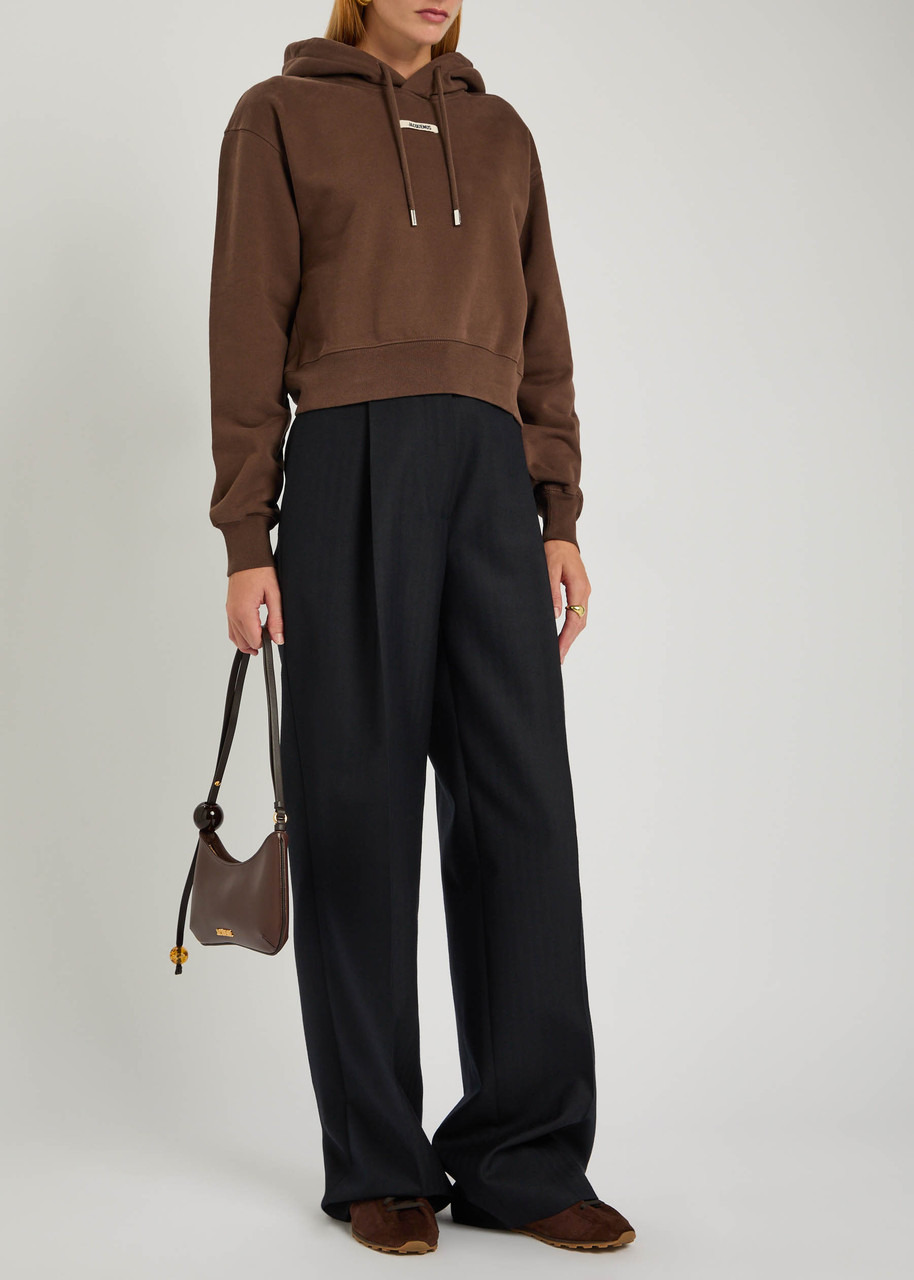 Jacquemus Le Hoodie Gros Grain Hooded Cotton Sweatshirt - 4